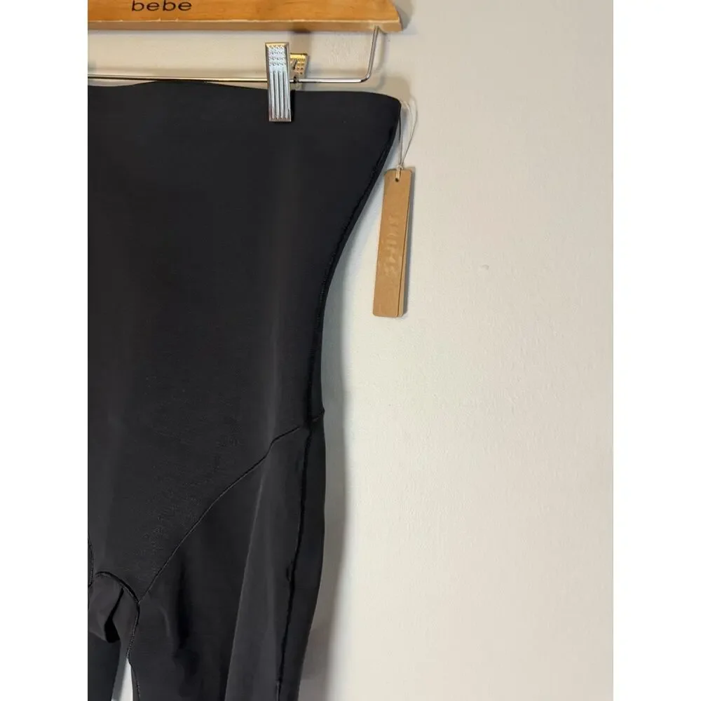 SKIMS Power Mesh High-Waisted Mid Thigh Shapewear Shorts Onyx Size Large NWT